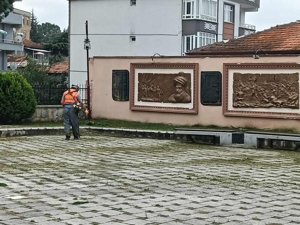Ekiplerimiz Ilçe Merkezimizde Ot Biçme, Çöp Ve Mol...