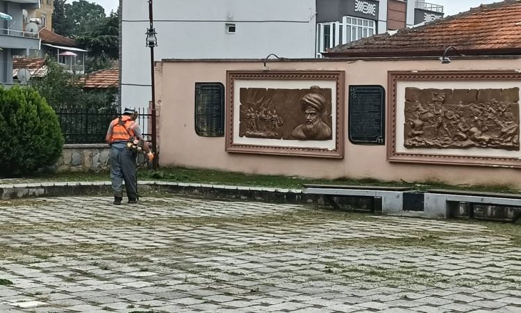 Ekiplerimiz Ilçe Merkezimizde Ot Biçme, Çöp Ve Mol...