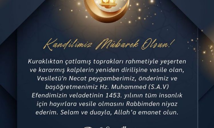 Kandilimiz Mübarek Olsun...